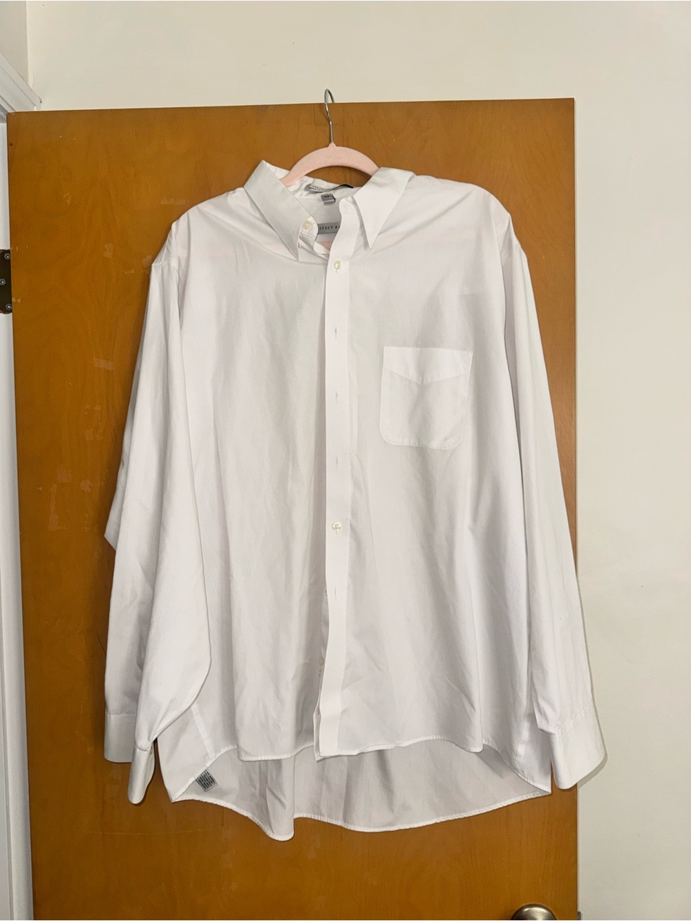 Geoffrey Beene White Men's Button-Up Dress Shirt